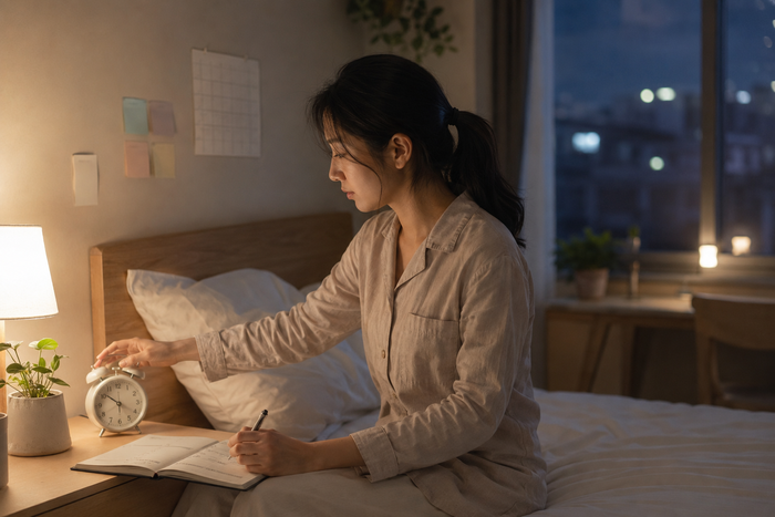 정서적 소진과 신체 증상을 표현한 일러스트