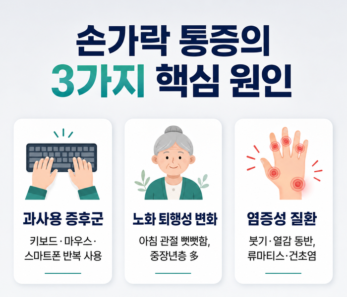 손가락 관절과 근육 구조를 보여주는 이미지