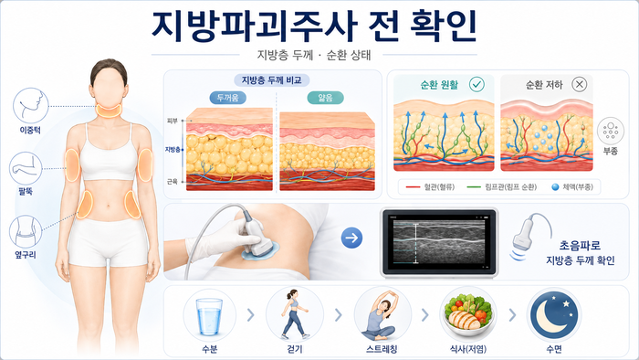 지방층의 미세 환경과 순환 상태를 보여주는 이미지