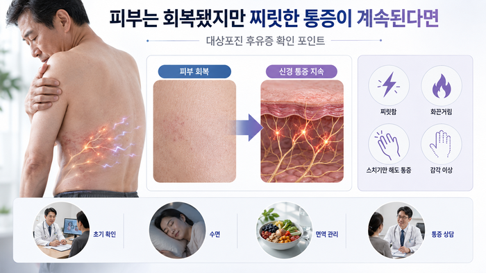 대상포진 예방접종 후 관리 방법 설명 이미지