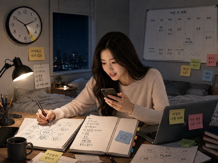 조증과 경조증 시기의 특징을 나타내는 이미지