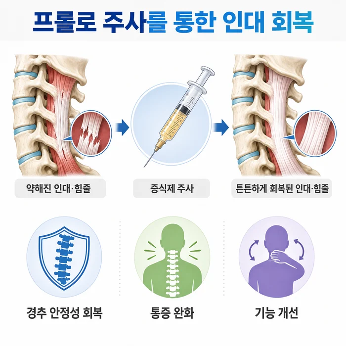 목디스크 증상과 신경 자극 관련 이미지