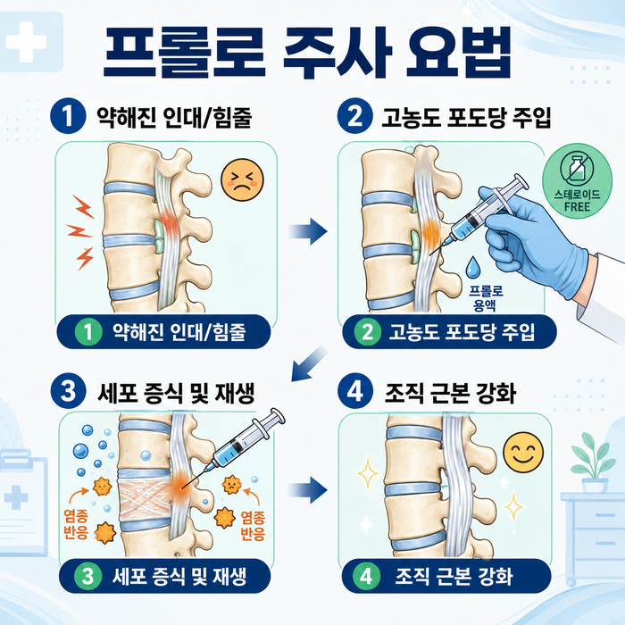 허리 통증 관련 증상 체크리스트 이미지