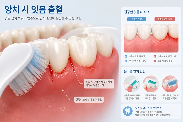 잇몸치료, 양치할 때 피가 난다면 그냥 넘기면 안 되는 이유