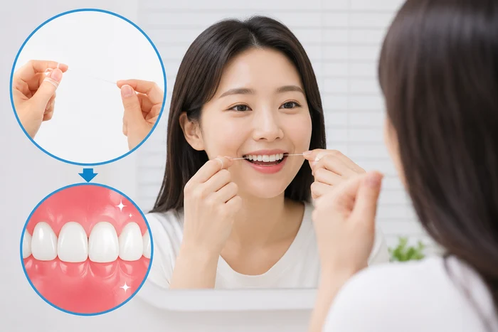 잇몸치료 후 관리 방법을 설명하는 이미지
