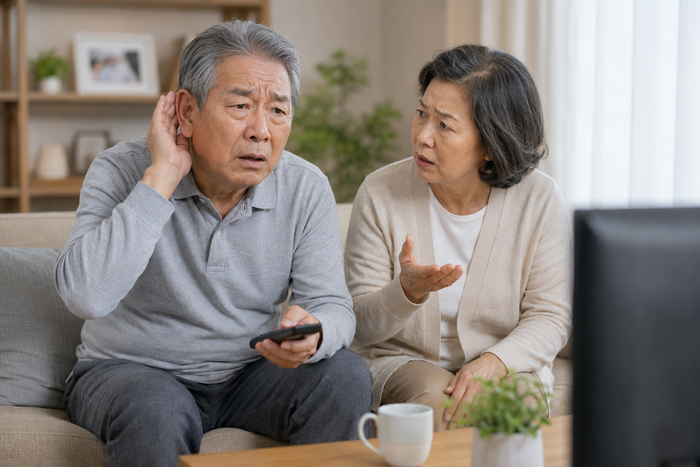 TV 볼륨 변화로 알아보는 노인성 난청과 청력 관리