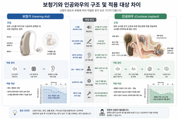 인공와우 적용 및 청력 재활 과정