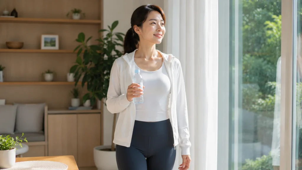 체중 감량 후 건강한 생활습관을 유지하는 젊은 한국 여성