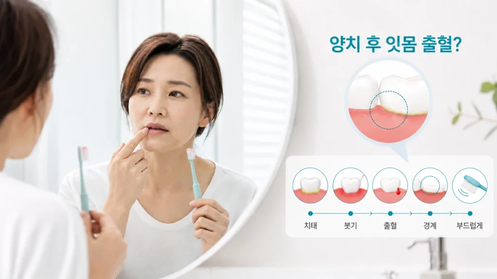 양치할 때 잇몸에서 피가 나는 이유는? 치은염과 치주질환의 차이