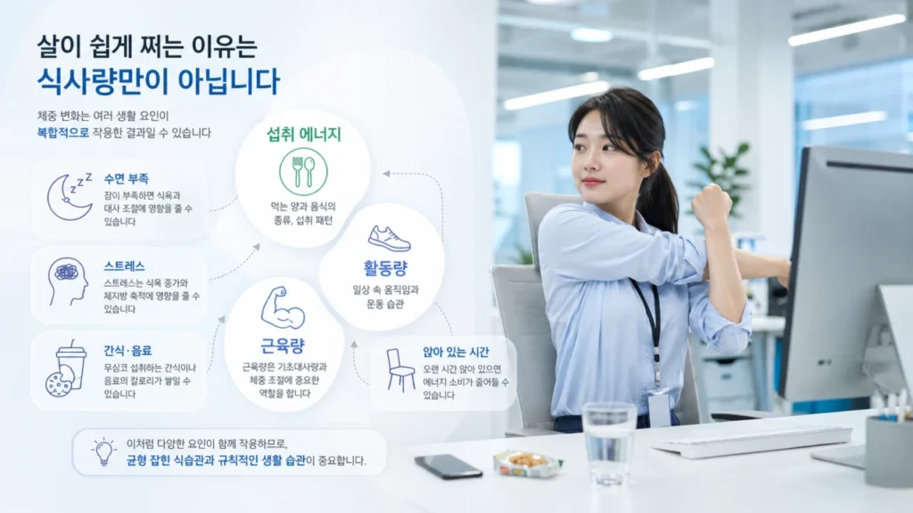 [위고비 체중 감량, 제대로 알기 1편] 살이 쉽게 찌는 이유는? 체중 증가 원인과 생활습관 점검