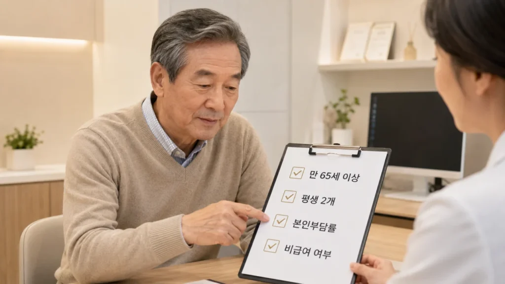 [임플란트 순서 2편] 건강보험 임플란트 비용, 65세 이상 본인부담률과 비급여 범위는?