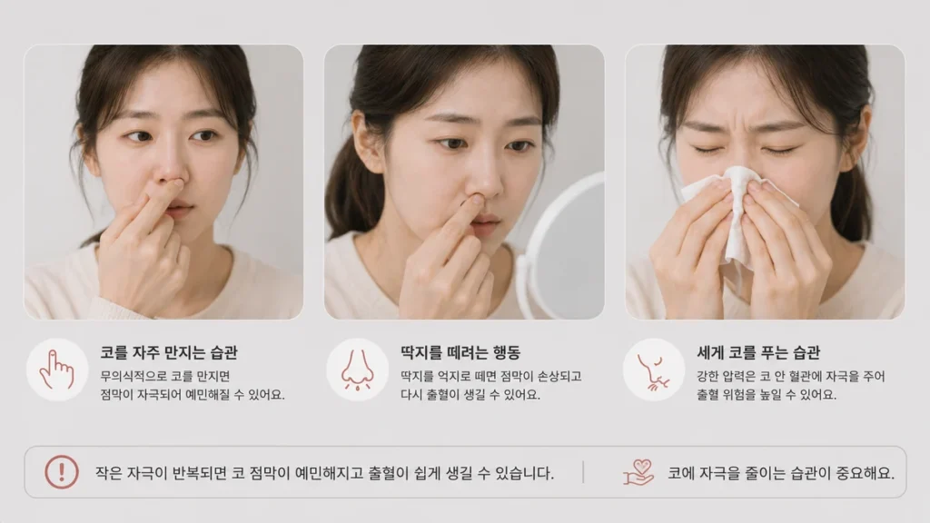 코피 자주 나는 이유는 무엇일까요? 반복되는 원인과 생활 속 관리법