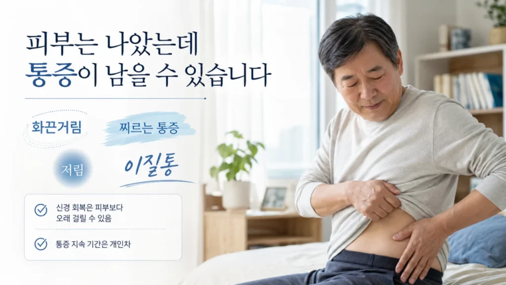 [대상포진 후 신경통 가이드 3편] 대상포진 후유증, 피부는 나았는데 통증이 계속되는 이유와 치료