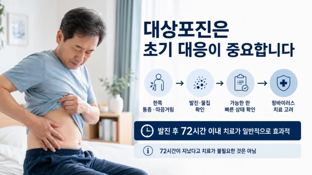 [대상포진 후 신경통 가이드 2편] 대상포진 후 신경통을 줄이려면? 초기 치료 시기와 생활 관리