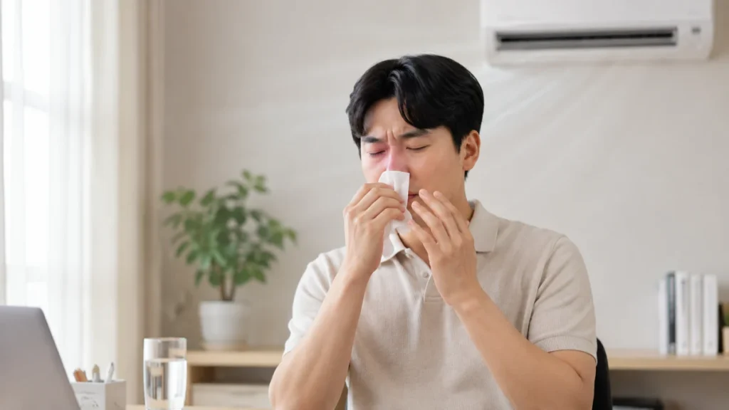 [코막힘 원인 탐구 3편]여름철 비염 증상은 왜 심해질까? 에어컨과 실내 환경의 영향