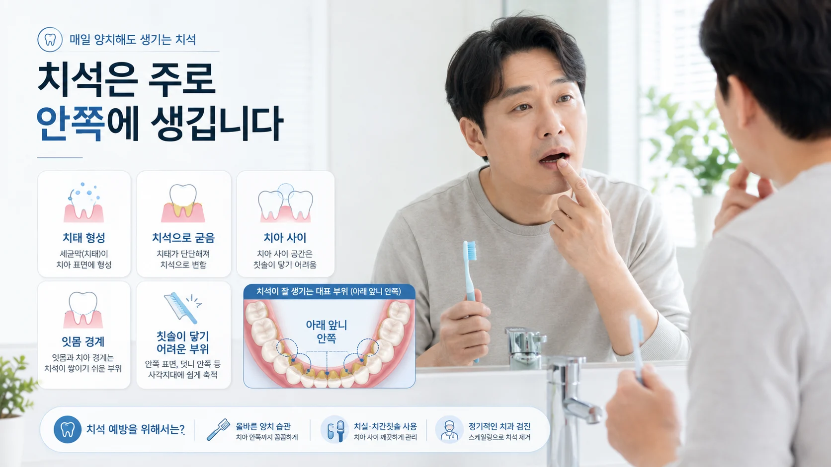 양치질을 해도 치석이 생기는 이유는? 스케일링과 잇몸 관리 방법을 알아봅니다
