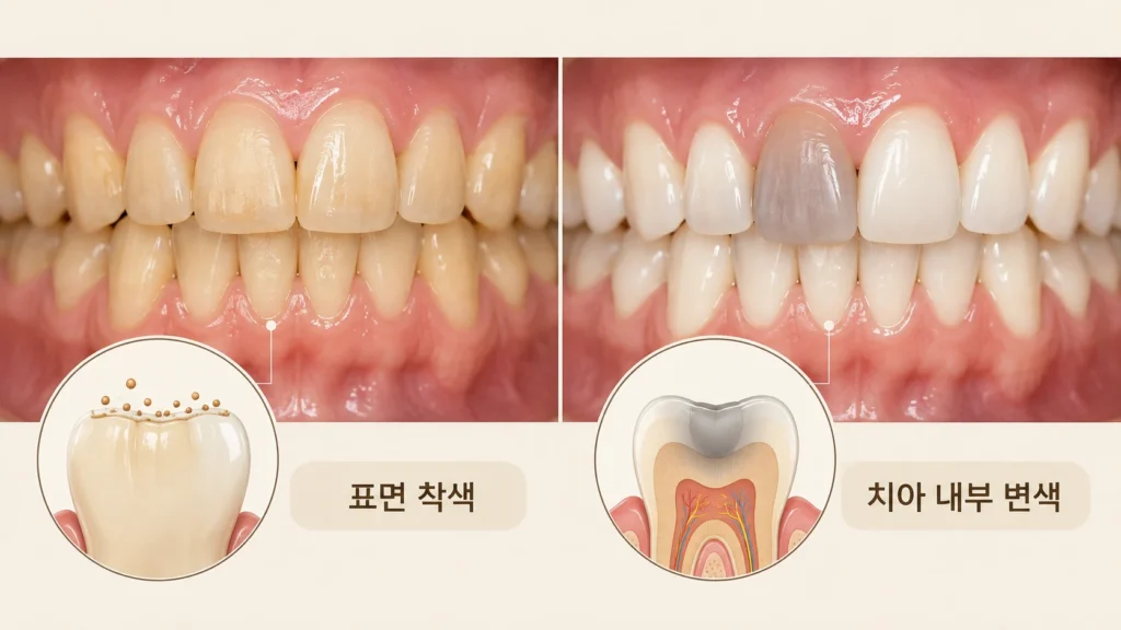 치아미백은 모든 변색에 효과가 있을까? 미백 전 확인해야 할 치아 상태