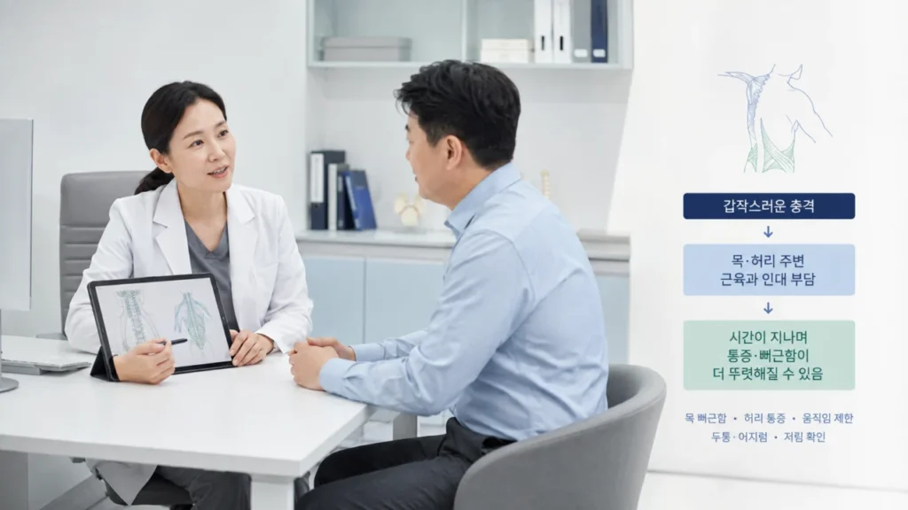 traffic-accident-delayed-pain-clinic-explanation-photo