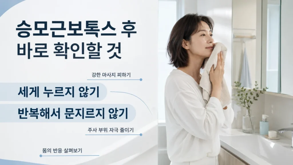 [승모근 통증과 어깨 라인 관리 3편] 승모근보톡스 후 주의사항은? 운동·마사지와 어깨 라인 관리