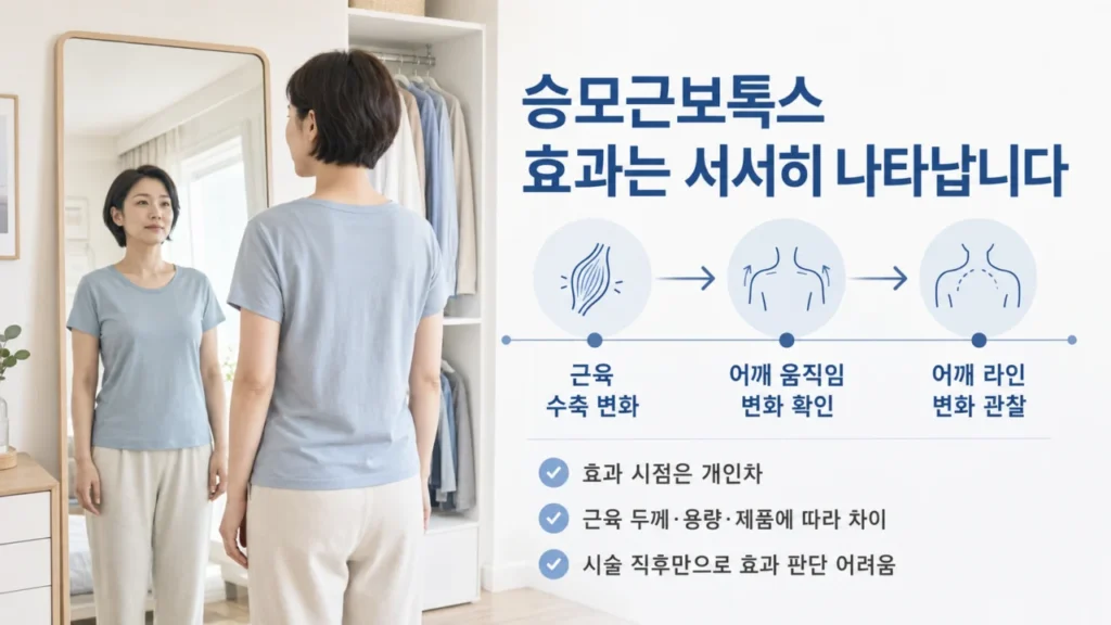 [승모근 통증과 어깨 라인 관리 2편]승모근보톡스 효과는 언제 나타날까? 부작용·유지기간 정리