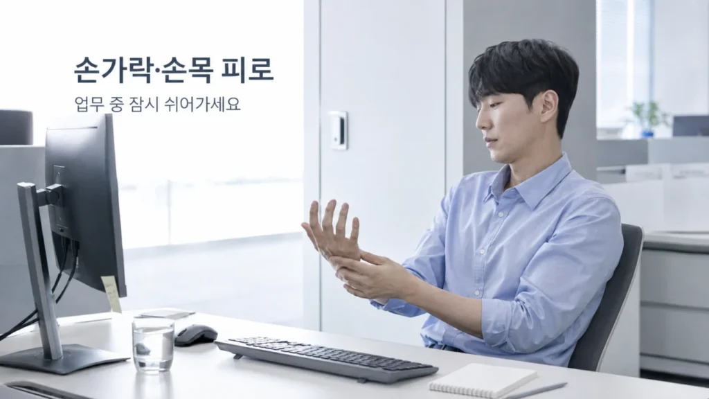 [손목·손가락 통증 원인과 치료 3편] 타이핑 후 손가락이 아픈 이유는? 원인과 예방법