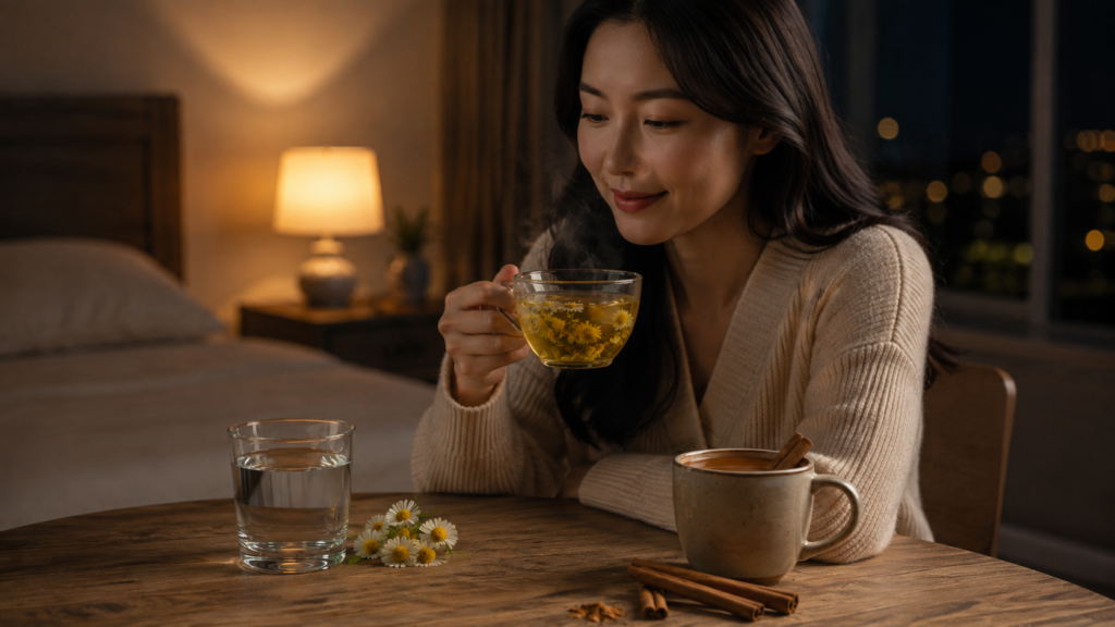woman-drinking-chamomile-tea