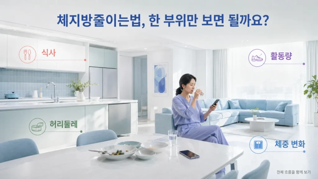 [체지방과 뱃살관리 1편] 체지방줄이는법, 특정 부위 살이 잘 안 빠지는 이유는?
