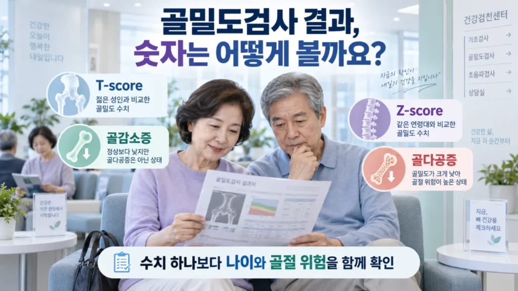 [건강검진·치매검사·골밀도검사 3편] 골밀도검사 결과 보는 법, 골다공증 수치 확인방법