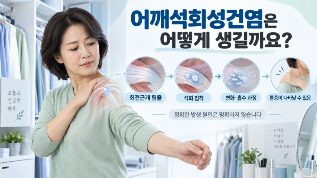 [어깨통증 증상과 원인 1편] 어깨석회성건염 증상은? 밤에 심해지는 어깨통증 원인