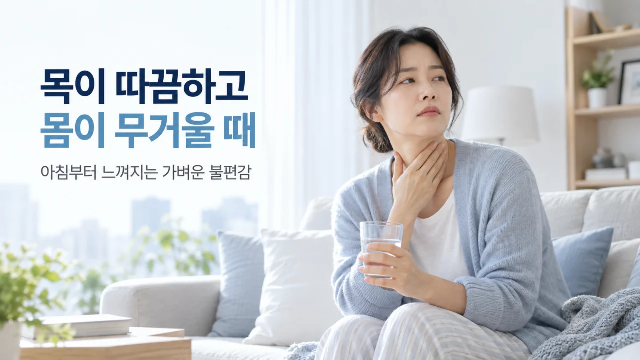2026 요즘 코로나 증상은 목아픔, 기침, 발열, 콧물처럼 감기와 비슷하게 시작할 수 있어 증상 경과를 함께 살펴보는 것이 중요하다. (칼럼 이해를 돕기 위한 AI 생성 이미지)