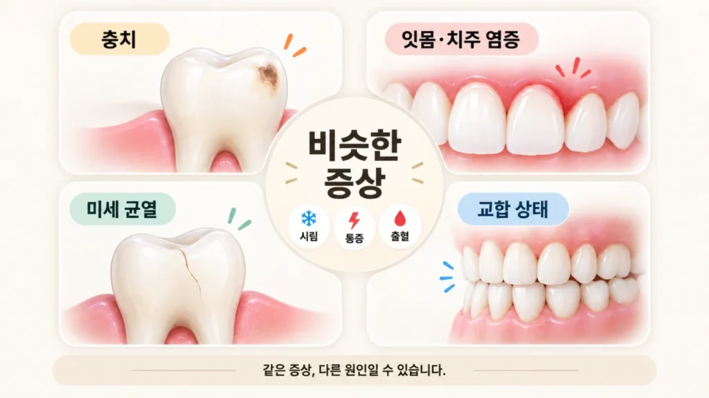 [치과, 어떻게 고를까 1편] 치아가 시리고 잇몸에서 피가 난다면? 치과에서 확인해야 할 원인