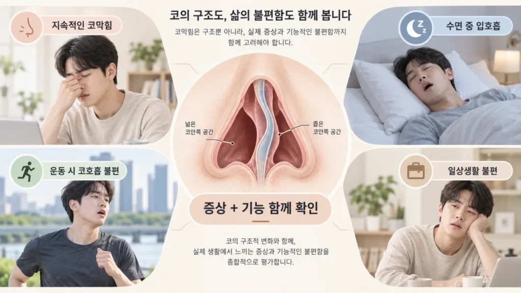 코막힘이 계속되면 비중격만곡증일까? 수술이 필요한 경우