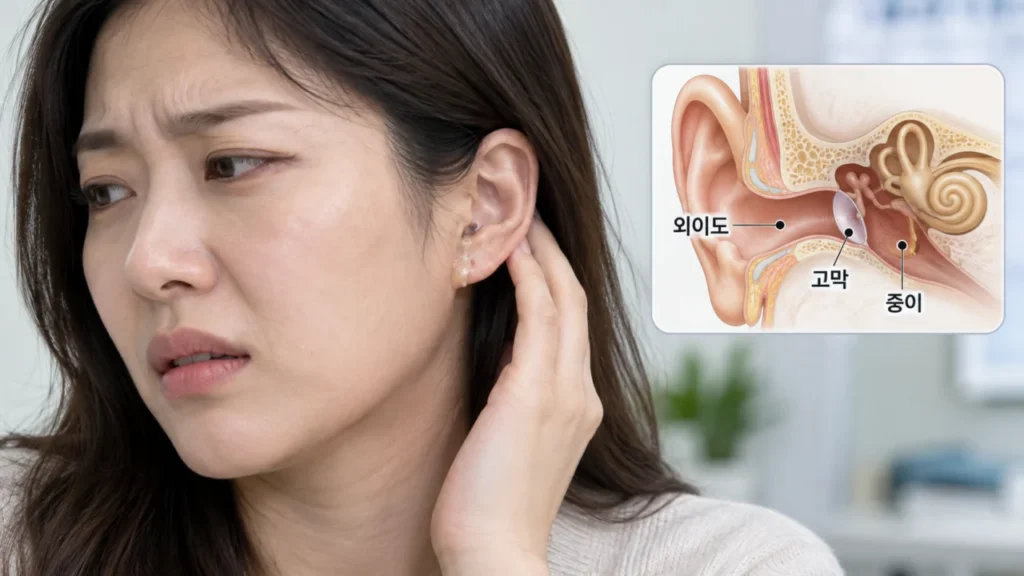 귀에서 진물·고름이 나오는 이유는? 외이도염과 중이염 차이