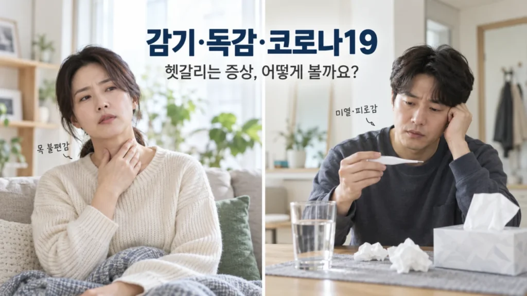 독감과 코로나19 재유행, 환절기 감기와 증상 어떻게 다를까