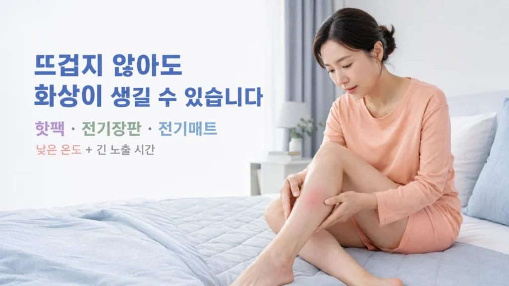 [화상 치료와 관리 2편] 저온화상 증상은? 핫팩·전기장판 화상 원인과 대처법