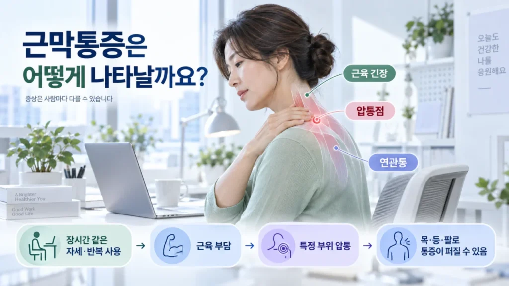 [어깨통증 증상과 원인 3편] 근막통증증후군 증상은? 눌렀을 때 아픈 어깨와 뻐근함
