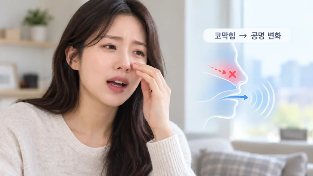 코가 막히면 왜 목소리가 맹맹할까? 환절기 코막힘 원인과 확인할 증상