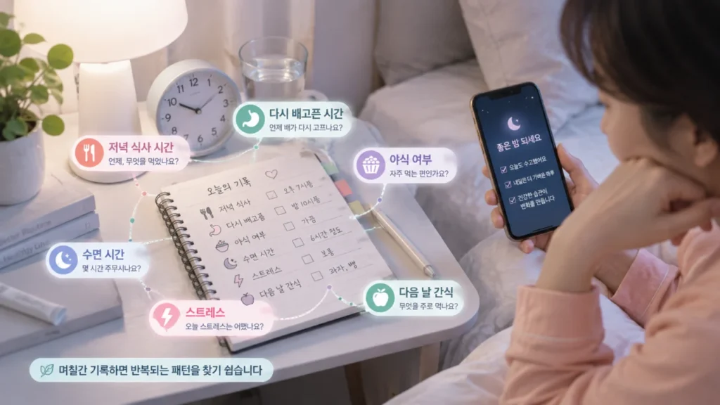 night-snacking-sleep-check-diary
