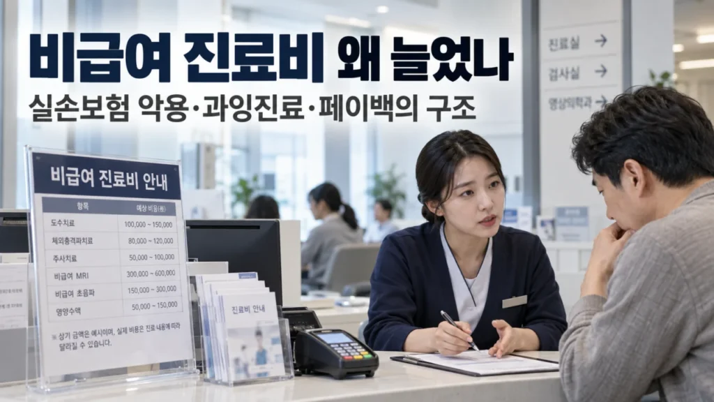 비급여 진료비 왜 늘었나…실손보험 악용·과잉진료·페이백의 구조