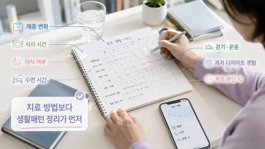 obesity-treatment-precheck-diary