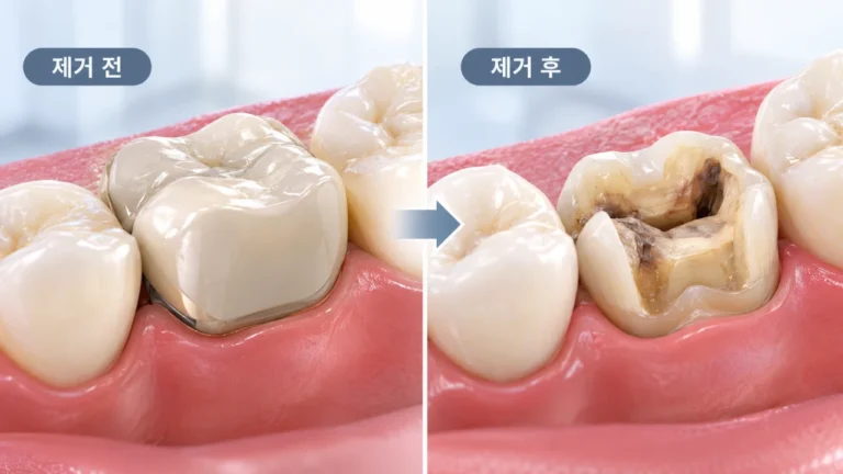 오래된 크라운을 제거하면 추가 치료가 필요할까? 2차 충치와 치아 상태