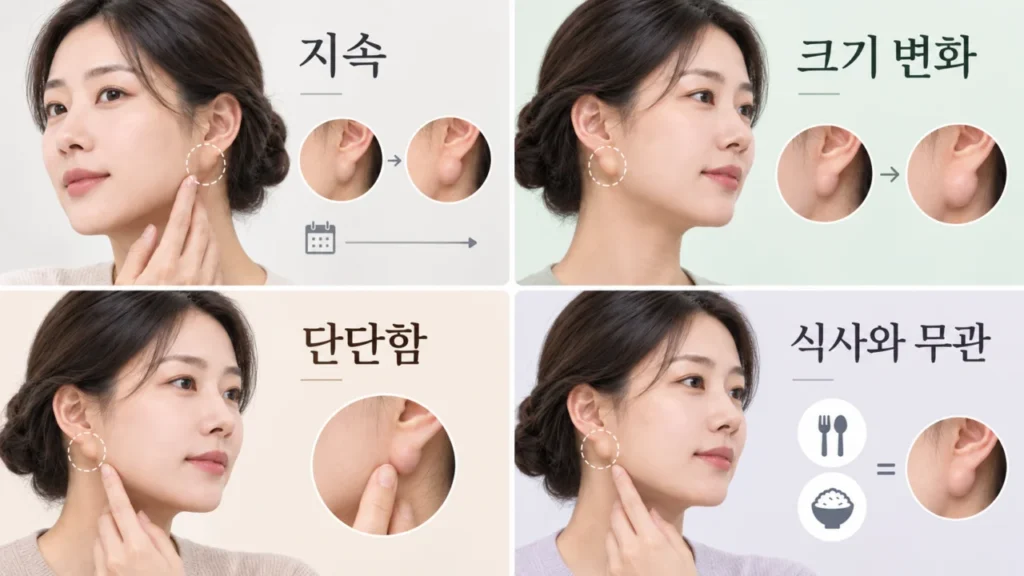 귀 밑 멍울이 안 없어지면? 이하선암 증상과 주의해야 할 변화