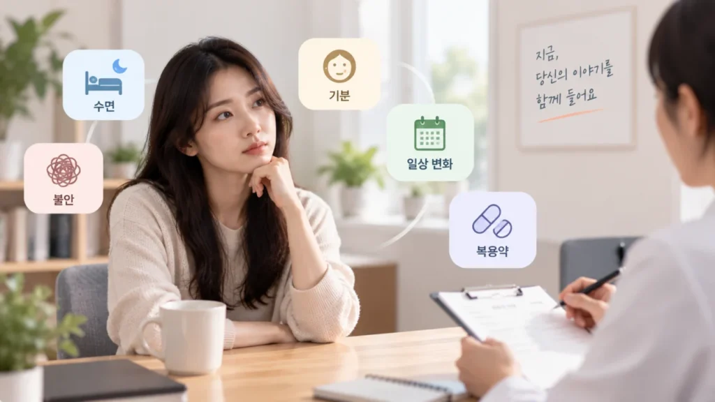 정신과 처음 가면 바로 진단받을까? 첫 진료에서 확인하는 것