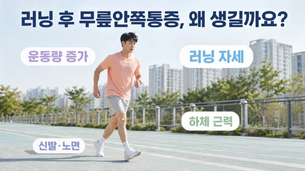 [무릎통증 원인과 관리 1편] 무릎통증 원인은? 러닝 후 무릎안쪽통증이 생기는 이유