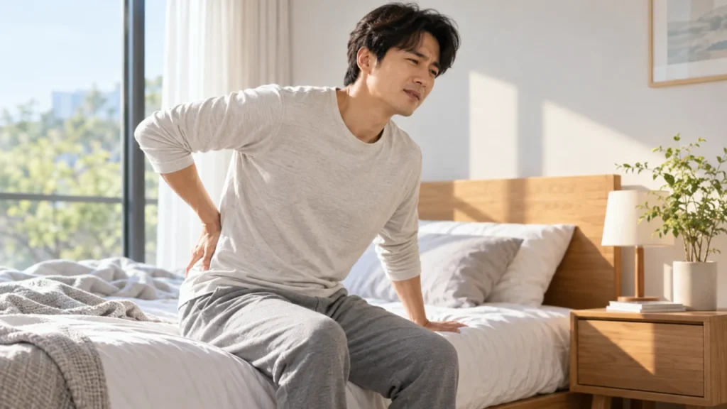 강직성척추염은 일반 요통과 어떻게 다를까? 아침 뻣뻣함과 움직일 때 달라지는 통증