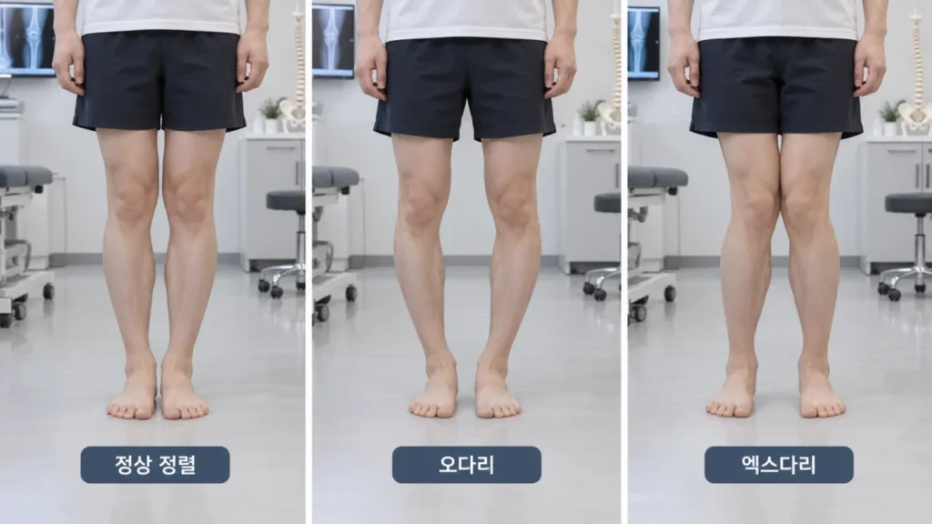 휜다리교정 전 무엇을 확인할까? 오다리·엑스다리와 무릎 정렬 확인하기