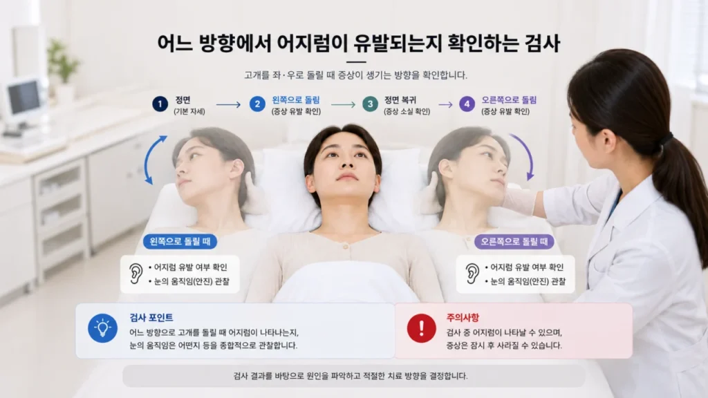 이석증 검사는 어떻게 할까? 자세 변화와 안진으로 확인하는 방법