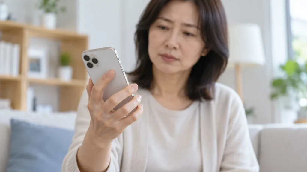 목디스크로 인한 손 기능 변화와 신경 증상을 설명하는 그림