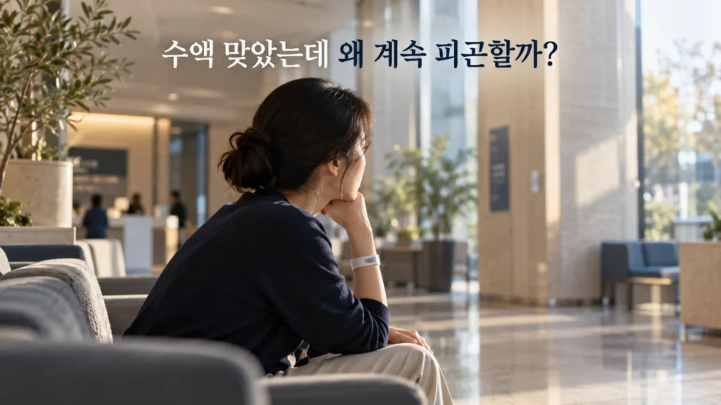 수액치료 받아도 피곤한 이유는? 피로가 계속될 때 확인해야 할 원인