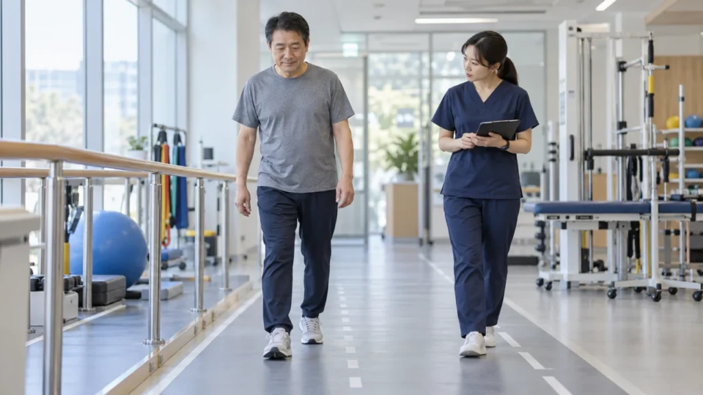 수술후재활 중 한쪽으로 절뚝거리는 이유는? 통증이 줄어도 보행을 확인해야 할 때